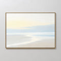 Whispering Tide at First Light – blue coastal canvas wall art print by Aspire Prints