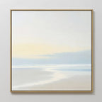 Whispers of the Tide – blue coastal canvas wall art print by Aspire Prints