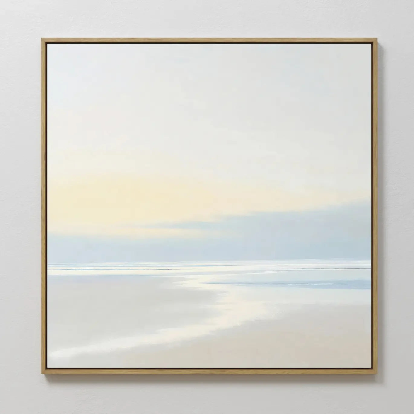 Whispers of the Tide – blue coastal canvas wall art print by Aspire Prints