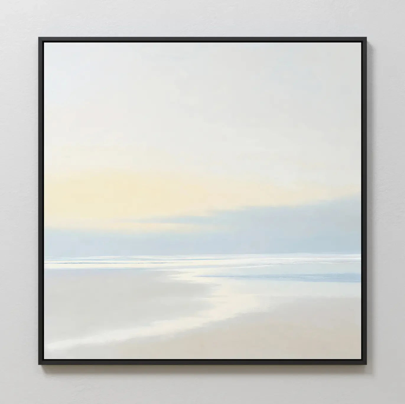 Whispers of the Tide – blue coastal canvas wall art print by Aspire Prints