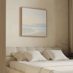 Whispers of the Tide – blue coastal canvas wall art print by Aspire Prints