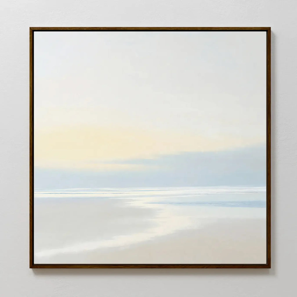 Whispers of the Tide – blue coastal canvas wall art print by Aspire Prints