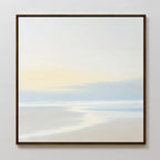 Whispers of the Tide – blue coastal canvas wall art print by Aspire Prints