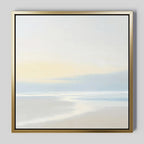 Whispers of the Tide – blue coastal canvas wall art print by Aspire Prints
