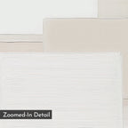 Whispers in Cream – beige and white abstract canvas wall art print by Aspire Prints