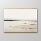 Whispering Hills at First Light – beige and white landscape canvas wall art print by Aspire Prints