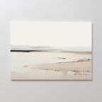 Whispering Hills at First Light – beige and white landscape canvas wall art print by Aspire Prints