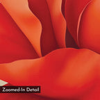 Crimson Bloom Whisper – red botanical canvas wall art print by Aspire Prints