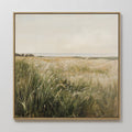Whispering Reeds at Riverbend Canvas Print – green vintage canvas wall art print by Aspire Prints
