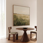 Whispering Reeds at Riverbend Canvas Print – green vintage canvas wall art print by Aspire Prints