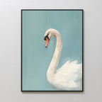 Whisper of the Still Lake – blue vintage canvas wall art print by Aspire Prints