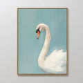 Whisper of the Still Lake – blue vintage canvas wall art print by Aspire Prints