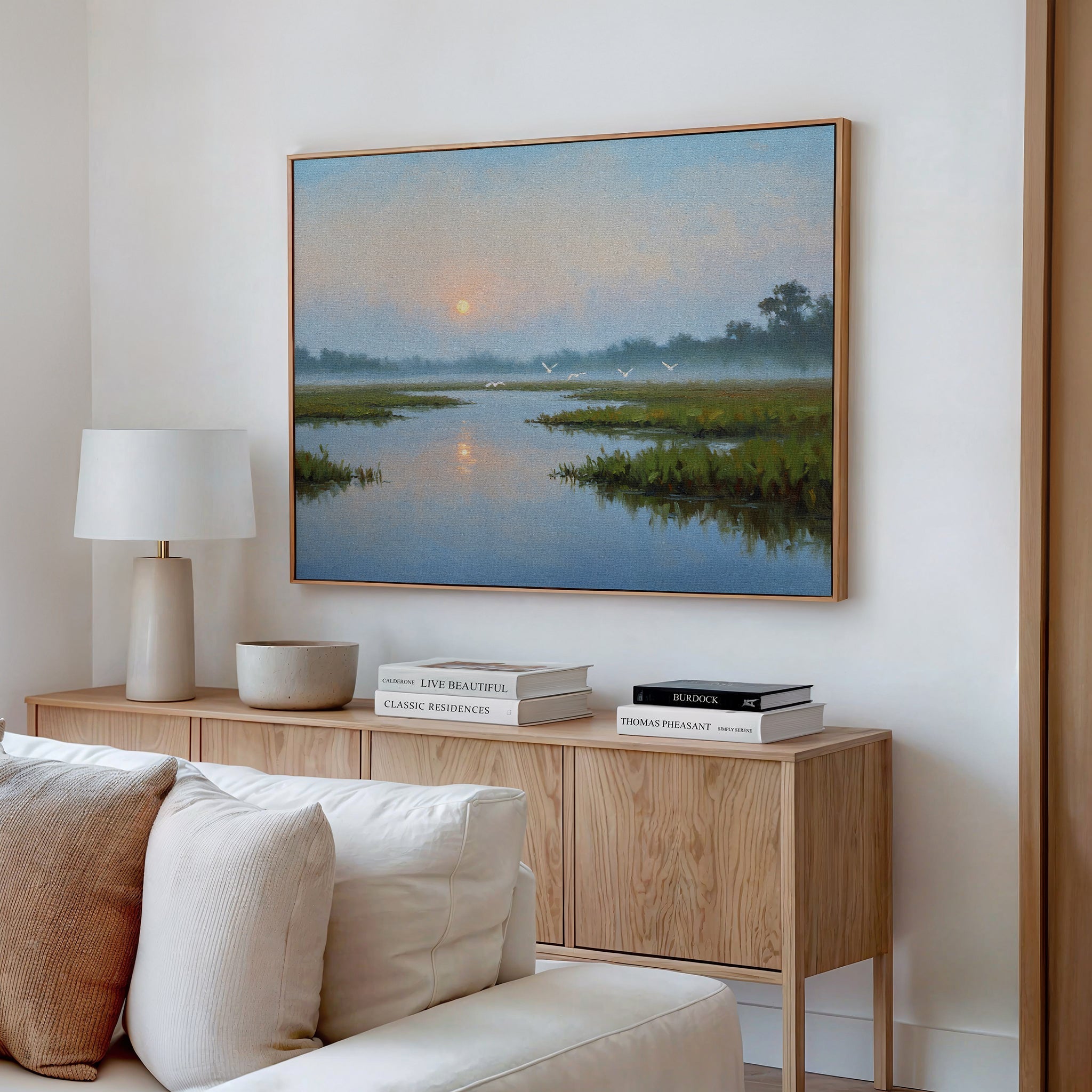 Whisper of the Tide – neutral-toned vintage canvas wall art print by Aspire Prints