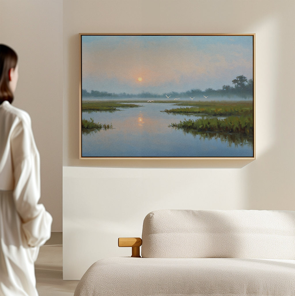 Whisper of the Tide – neutral-toned vintage canvas wall art print by Aspire Prints