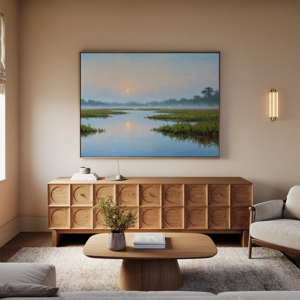 Whisper of the Tide – neutral-toned vintage canvas wall art print by Aspire Prints