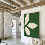 Whispering Fronds in Emerald Hush – green botanical canvas wall art print by Aspire Prints
