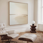 Whispering Sands at First Light Canvas Print – beige and white desert canvas wall art print by Aspire Prints