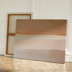 Whispers of the Dunes – beige and white abstract canvas wall art print by Aspire Prints