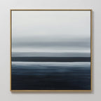 Tide Whisper – blue coastal canvas wall art print by Aspire Prints