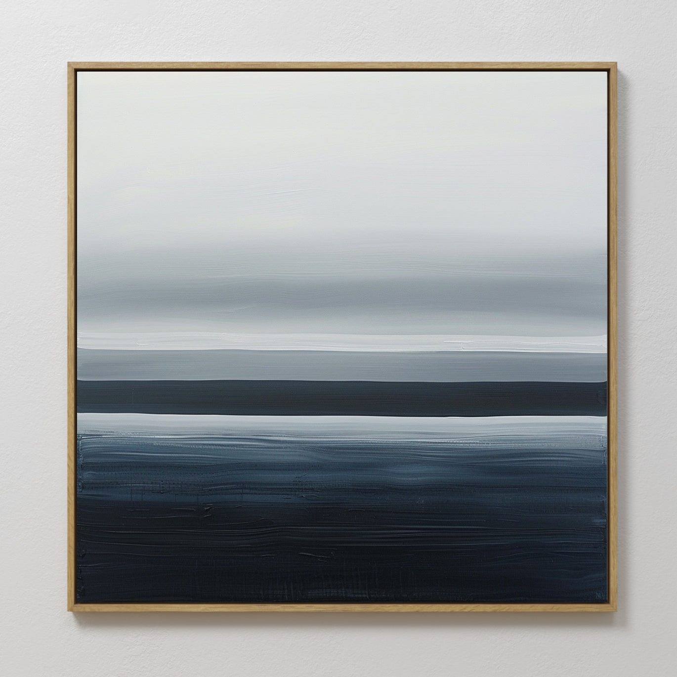 Tide Whisper – blue coastal canvas wall art print by Aspire Prints