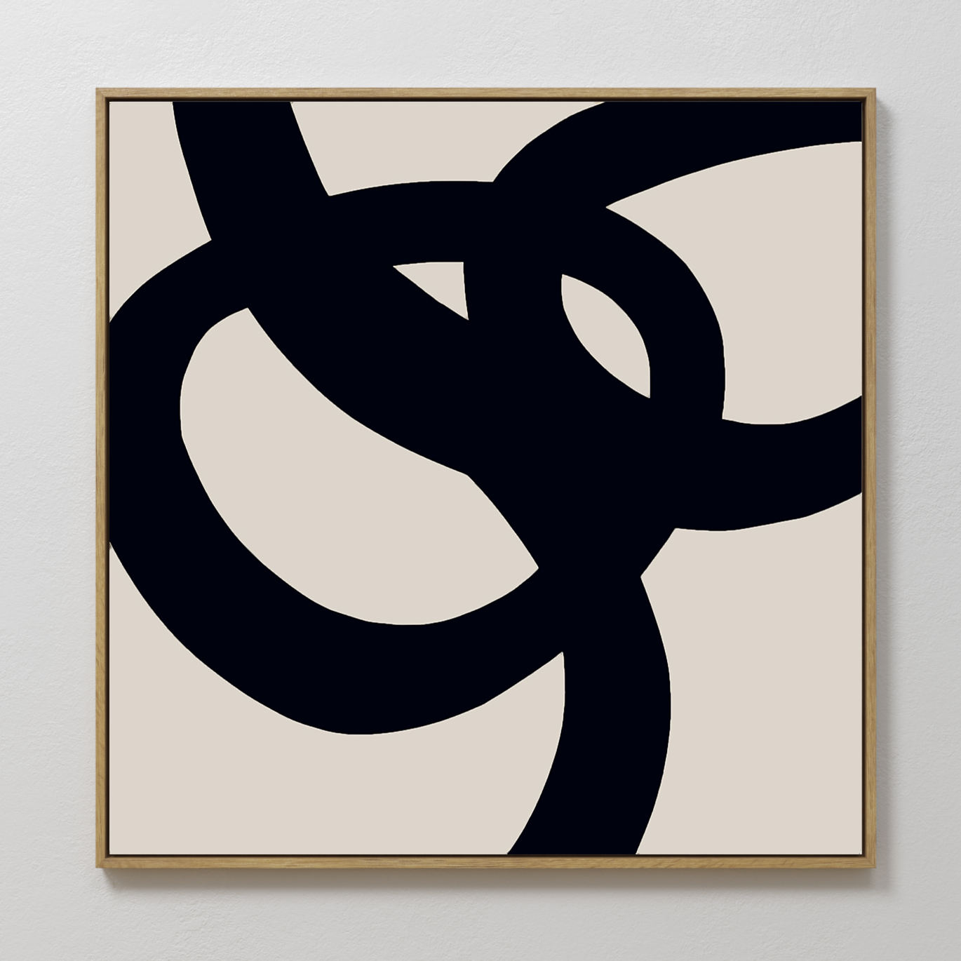 Ink & Ember – black abstract canvas wall art print by Aspire Prints
