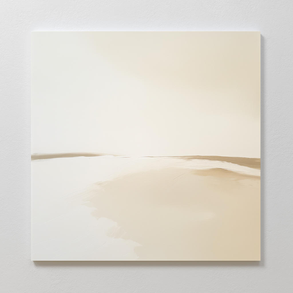 Whispering Sands at First Light Canvas Print – beige and white desert canvas wall art print by Aspire Prints