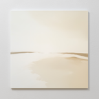 Whispering Sands at First Light Canvas Print – beige and white desert canvas wall art print by Aspire Prints