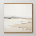 Whispering Hollow – beige and white landscape canvas wall art print by Aspire Prints