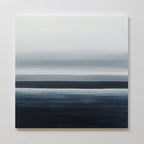 Tide Whisper – blue coastal canvas wall art print by Aspire Prints