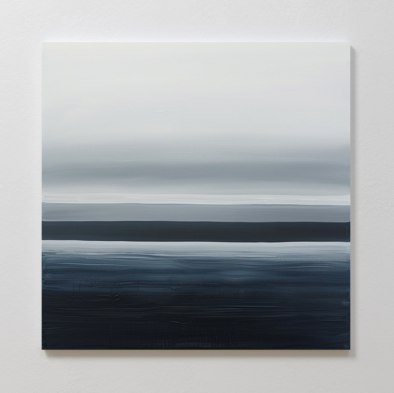 Tide Whisper – blue coastal canvas wall art print by Aspire Prints