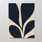 Inkbloom Whisper – blue botanical canvas wall art print by Aspire Prints