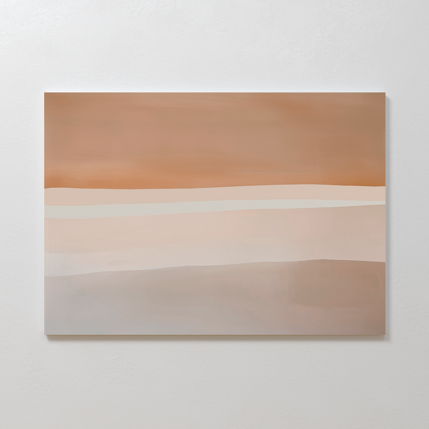 Whispers of the Dunes – beige and white abstract canvas wall art print by Aspire Prints