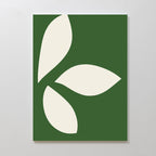 Whispering Fronds in Emerald Hush – green botanical canvas wall art print by Aspire Prints
