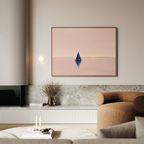 Whispers of Rose Harbor – blush pink vintage canvas wall art print by Aspire Prints