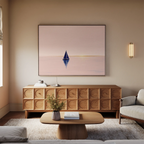 Whispers of Rose Harbor – blush pink vintage canvas wall art print by Aspire Prints