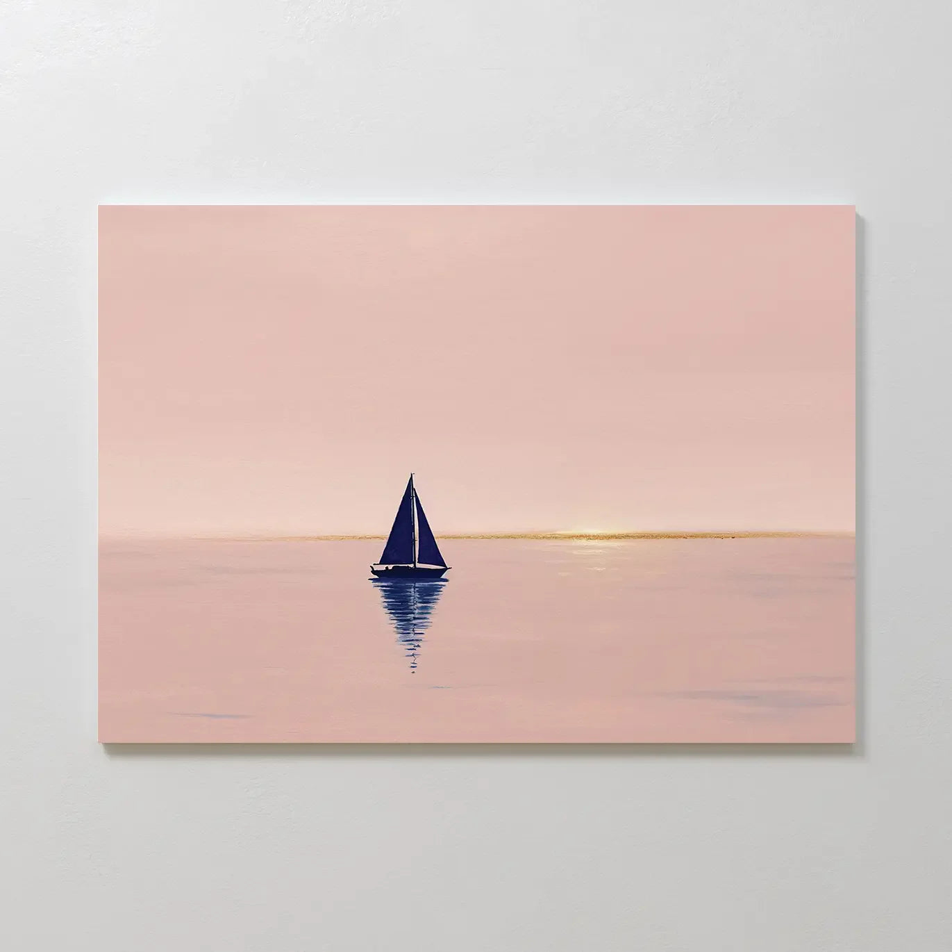 Whispers of Rose Harbor – blush pink vintage canvas wall art print by Aspire Prints