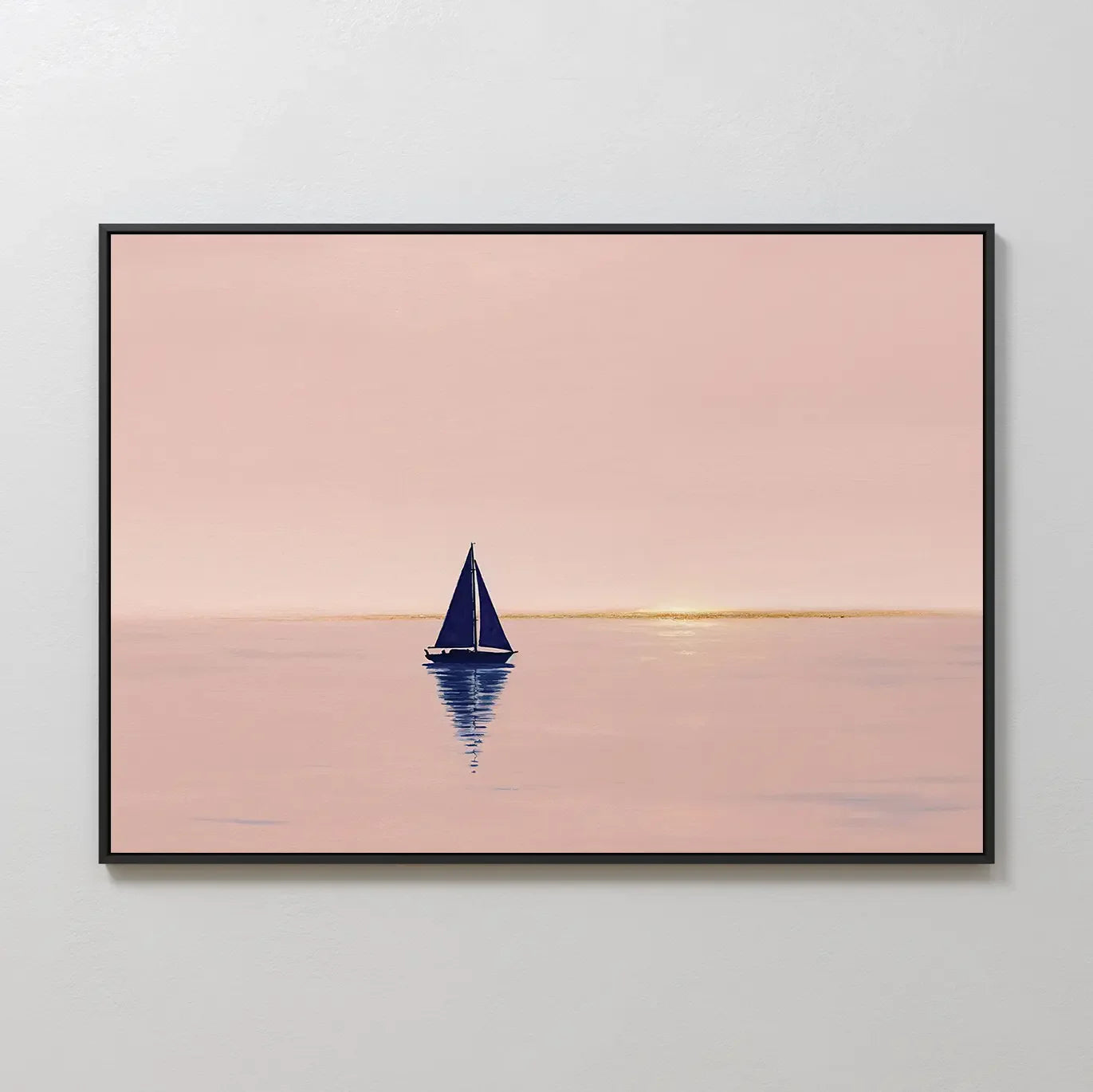 Whispers of Rose Harbor – blush pink vintage canvas wall art print by Aspire Prints