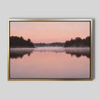 Whispers Across Rose Water Canvas Print – blush pink vintage canvas wall art print by Aspire Prints
