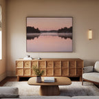 Whispers Across Rose Water Canvas Print – blush pink vintage canvas wall art print by Aspire Prints