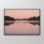 Whispers Across Rose Water Canvas Print – blush pink vintage canvas wall art print by Aspire Prints