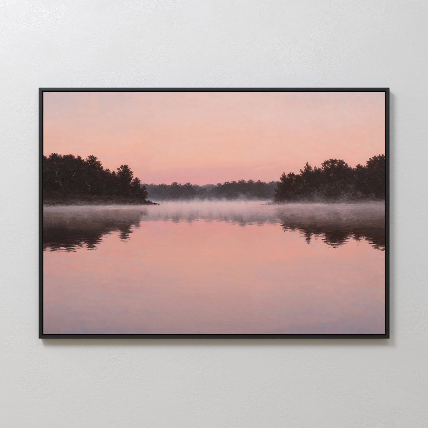 Whispers Across Rose Water Canvas Print – blush pink vintage canvas wall art print by Aspire Prints