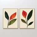 Whispers of the Wildwood – Set of 2 Canvas Prints set of 2 – green botanical canvas wall art by Aspire Prints