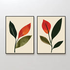 Whispers of the Wildwood – Set of 2 Canvas Prints set of 2 – green botanical canvas wall art by Aspire Prints