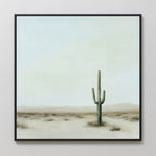 Sentinel of the Quiet Dawn – neutral-toned desert canvas wall art print by Aspire Prints