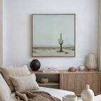 Sentinel of the Quiet Dawn – neutral-toned desert canvas wall art print by Aspire Prints