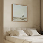 Sentinel of the Quiet Dawn – neutral-toned desert canvas wall art print by Aspire Prints