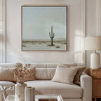 Sentinel of the Quiet Dawn – neutral-toned desert canvas wall art print by Aspire Prints