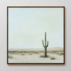 Sentinel of the Quiet Dawn – neutral-toned desert canvas wall art print by Aspire Prints