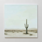 Sentinel of the Quiet Dawn – neutral-toned desert canvas wall art print by Aspire Prints