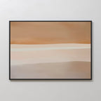 Whispers of the Dunes – beige and white abstract canvas wall art print by Aspire Prints